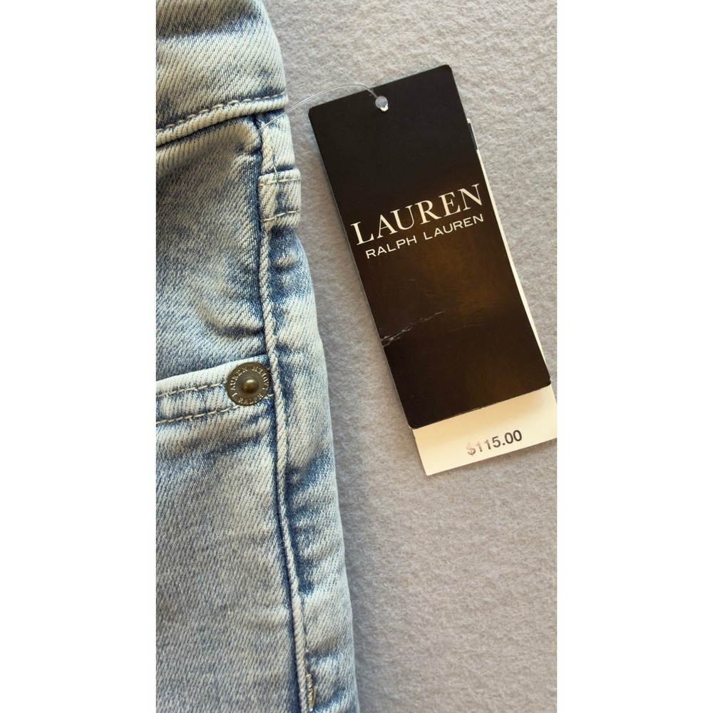 NWT Lauren Ralph Lauren Women's Curvy Mid-Rise Skinny Leg Jeans Size 6 - Picture 6 of 10